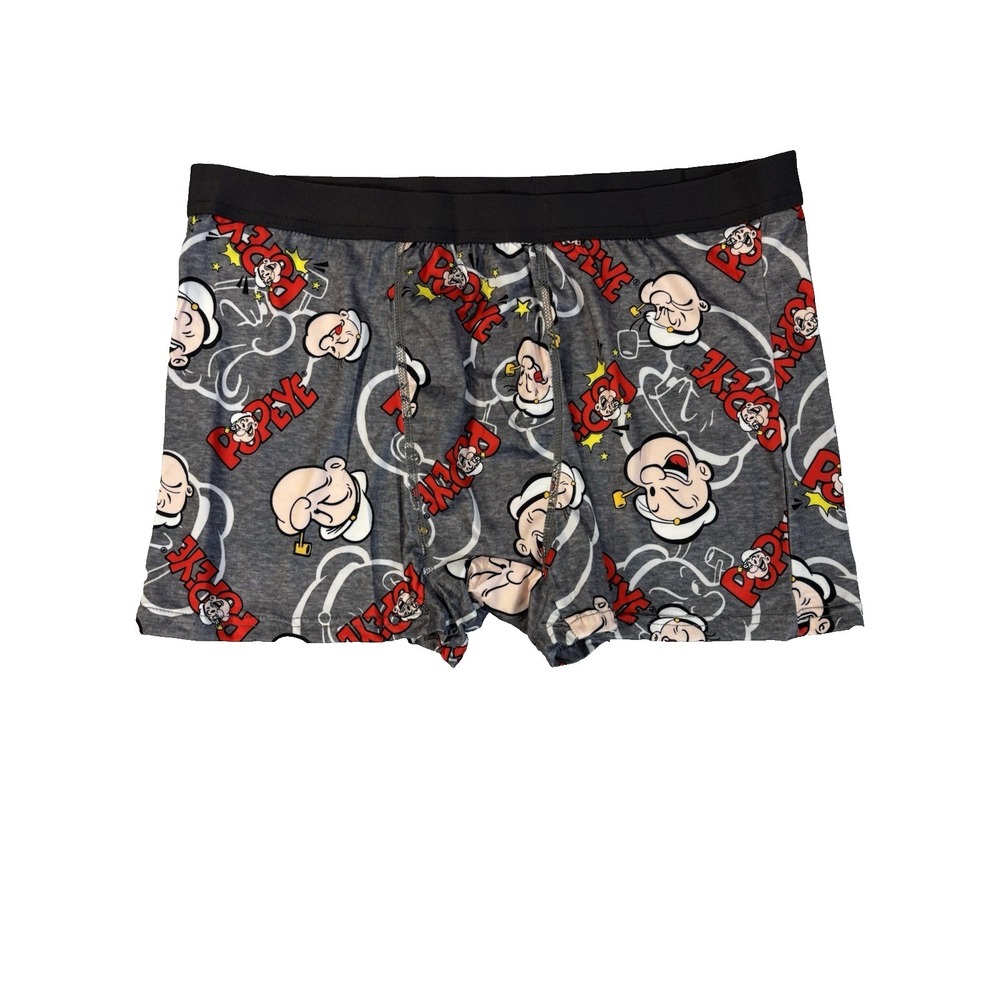 Tootsie Roll Men's Large Popeye Boxer Briefs Shorts Tagless No Fly Underwear